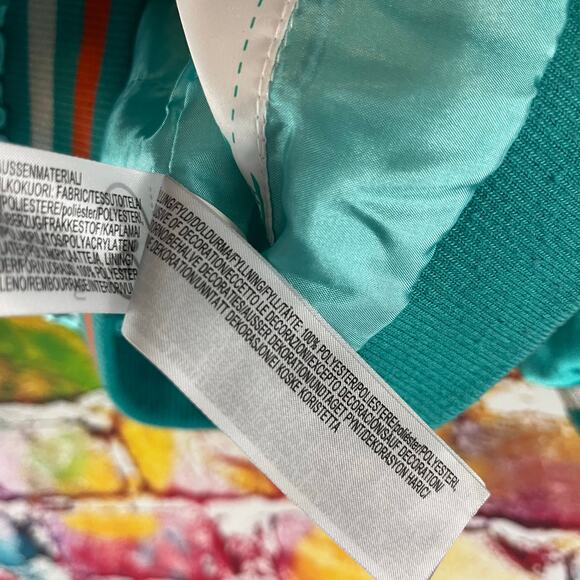 Disney Moana Satin Varsity Jacket Coat Size 4 - Picture 7 of 10